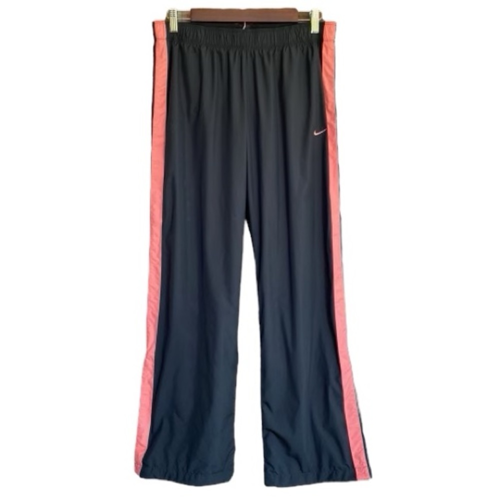 1 NIKE Y2K dark gray coral athletic workout windbreaker track pants‎ size LARGE